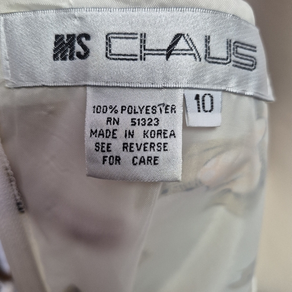 Vintage Bow Theme Flutter Sleeve Dress Size 10 - Picture 11 of 14